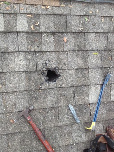 Repairing a Roof Hole