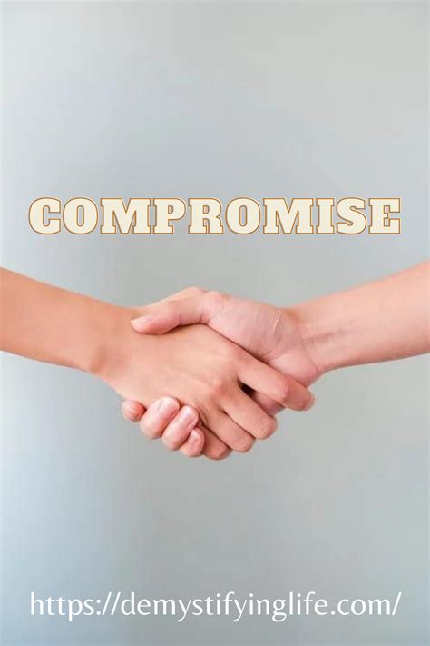 Making compromises and showing appreciation