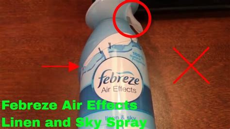 Poor spray pattern Febreze air spray nozzle