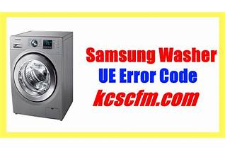 Performing a Diagnostic Test and Contacting Support for Samsung Washer UE Error Code
