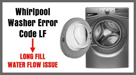 Whirlpool Dryer LF Code water valve