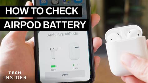 airpods check battery on iphone