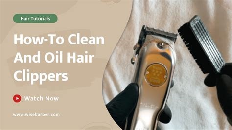 Cleaning and oiling clippers