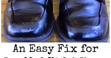 fixing scuffed faux leather shoes