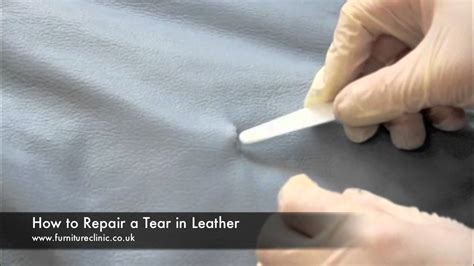 how to mend a leather belt tear