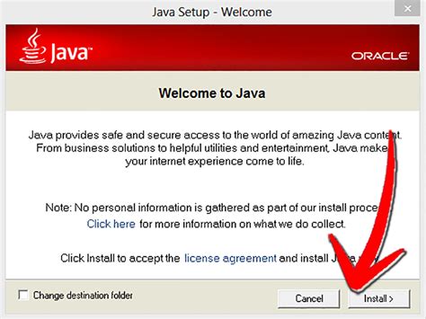 Update your Java installation